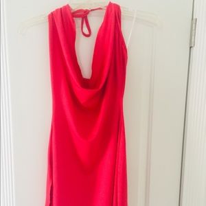 Cowl neck Spring Summer Beach Dress